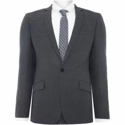 Kenneth Cole Jonathon SB1 Textured Notch Lapel Suit Jacket