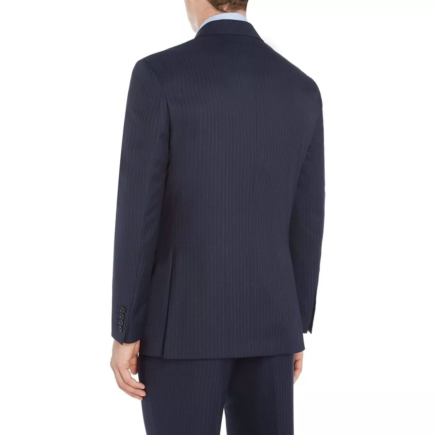Howick Tailored Oakland Textured Stripe Suit Jacket - Image 3