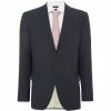 Corsivo Gavi Italian Wool Textured Stripe Suit Jacket