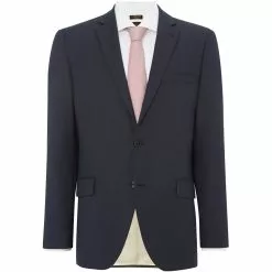 Corsivo Gavi Italian Wool Textured Stripe Suit Jacket