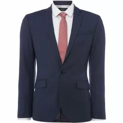 Kenneth Cole Rivington Slim Fit Birdseye Suit Jacket