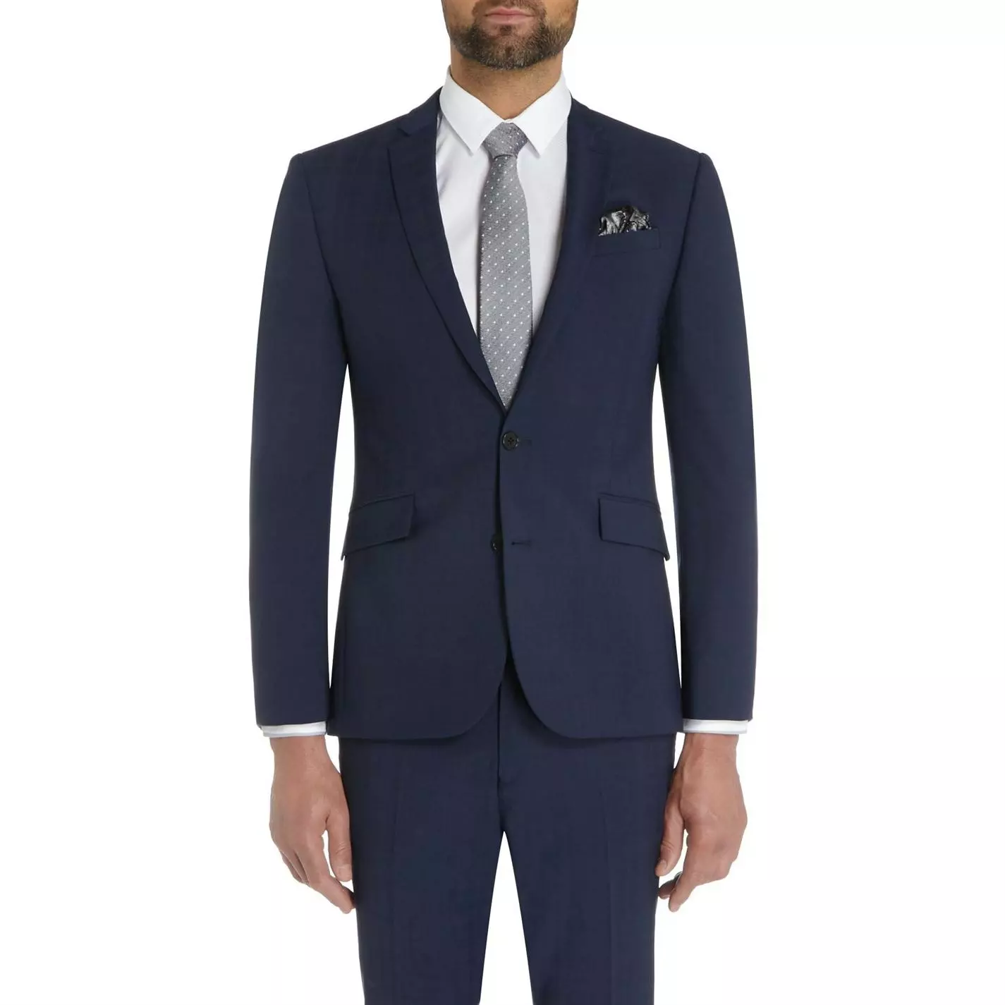 Kenneth Cole Luxo Slim Fit Tonal Checked Suit Jacket - Image 2