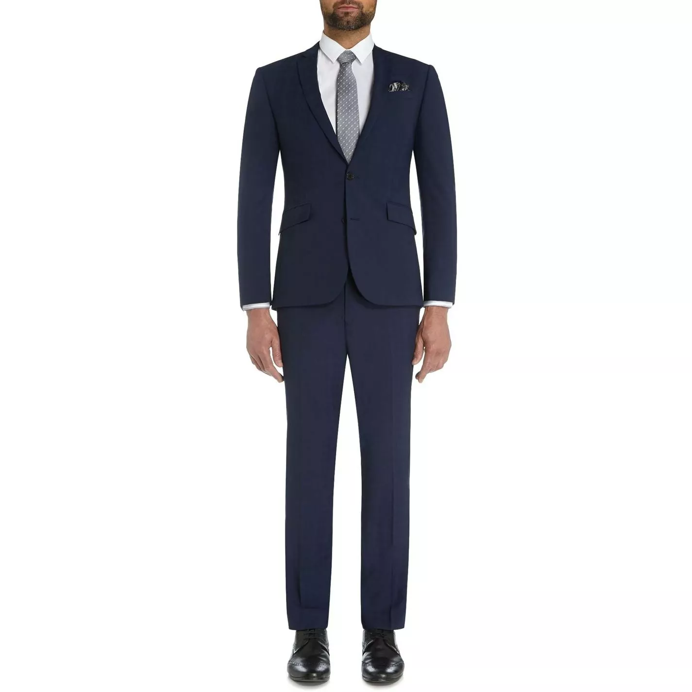 Kenneth Cole Luxo Slim Fit Tonal Checked Suit Jacket - Image 5