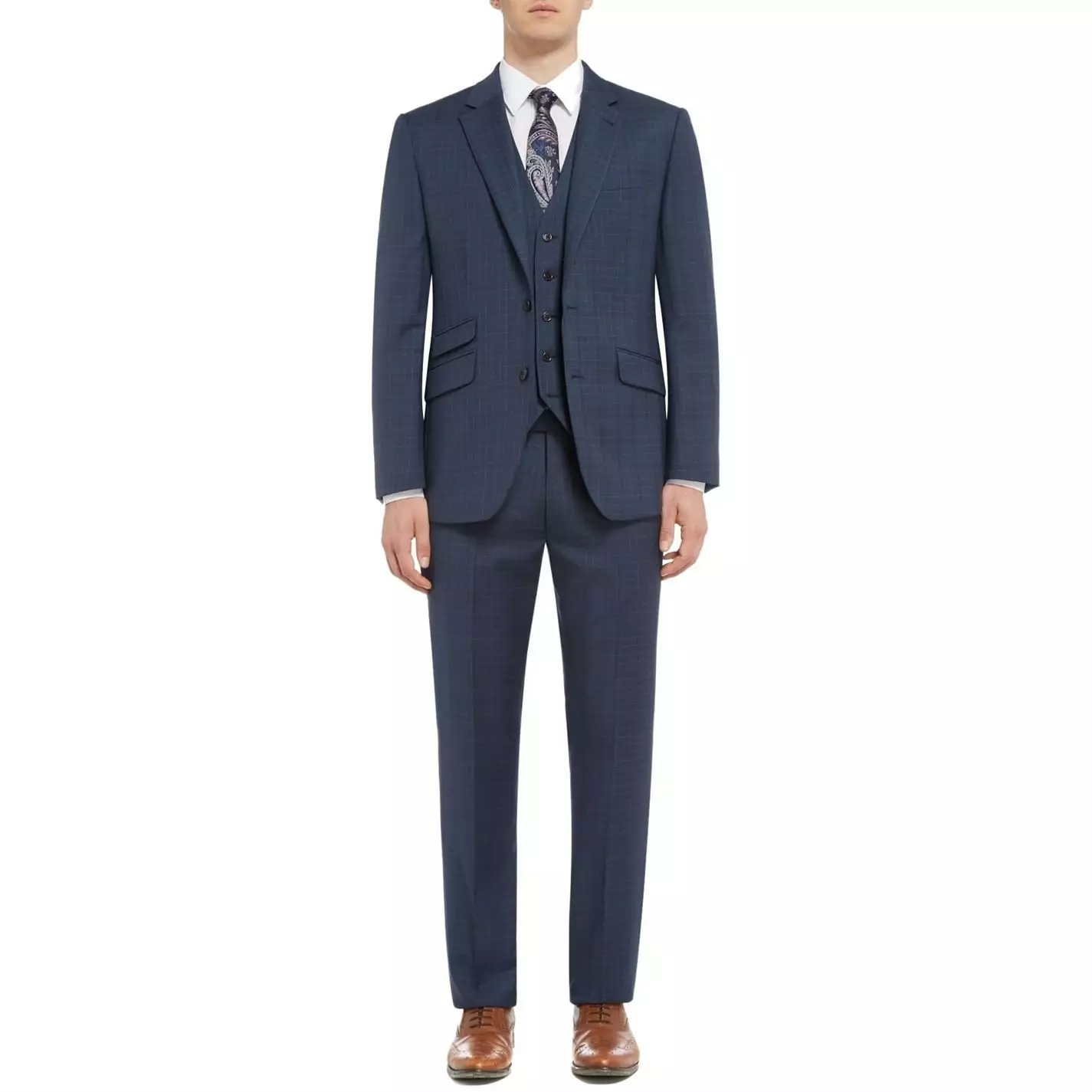 Turner And Sanderson Chilton Checked Suit Jacket - Image 5
