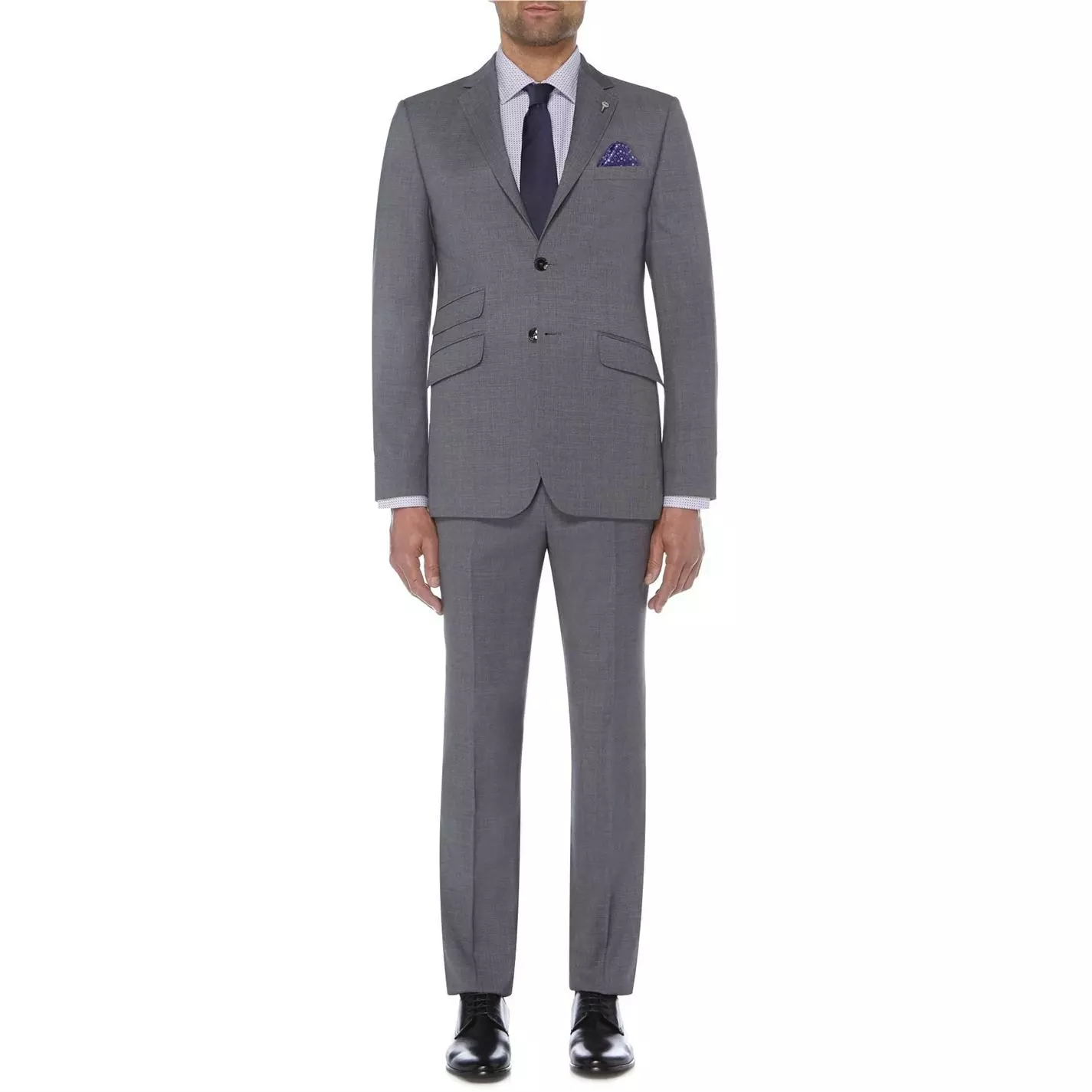 Ted Baker Tipped Textured Contrast Suit Jacket - Image 5