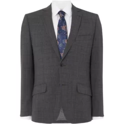 Turner And Sanderson Warner Slim Fit Check Suit Jacket