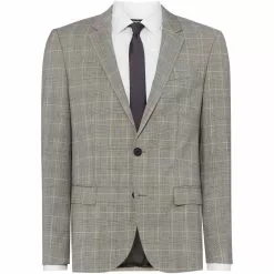 Hugo Henry Slim Fit Pow Check Two-Piece Suit Jacket
