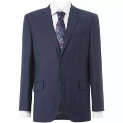 Turner And Sanderson Lambert Tailored Fit Pinstripe Suit Jacket