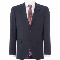 Turner And Sanderson Issac Slim Fit Windowpane Check Suit Jacket