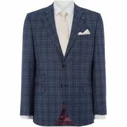 Turner And Sanderson Bavarian Tailored Fit POW Checked Suit Jacket