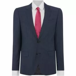 Hugo Henry Slim Grid Structure Suit Jacket